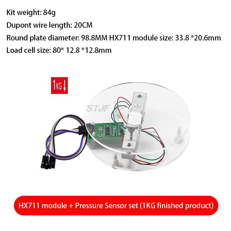 Sensor de peso de celda de carga Digital HX711, módulo de ruptura convertidor AD, báscula de cocina electrónica portátil de 1KG-20KG para báscula Arduino: Rojo