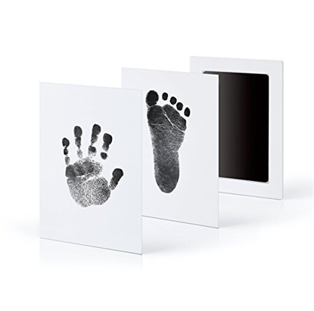 1PCS Newborn Baby Handprint Sticker Footprints Pad For Infant Toddler Memorial Stickers Safe Clean Non-toxic Clean Touch Ink Pad