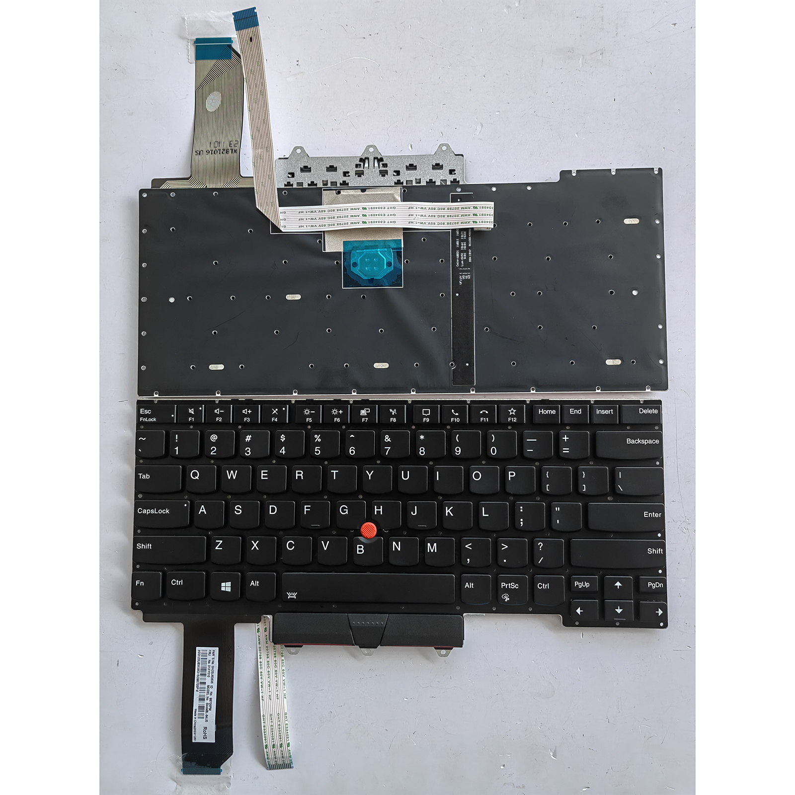 US Layout Keyboard for LENOVO IBM Thinkpad E14 GEN 1 20T6 20T7 20RA 20RB 20TA 20TB,P/N:V185920DK1 V185920BK1 PK131D53B26: Silver