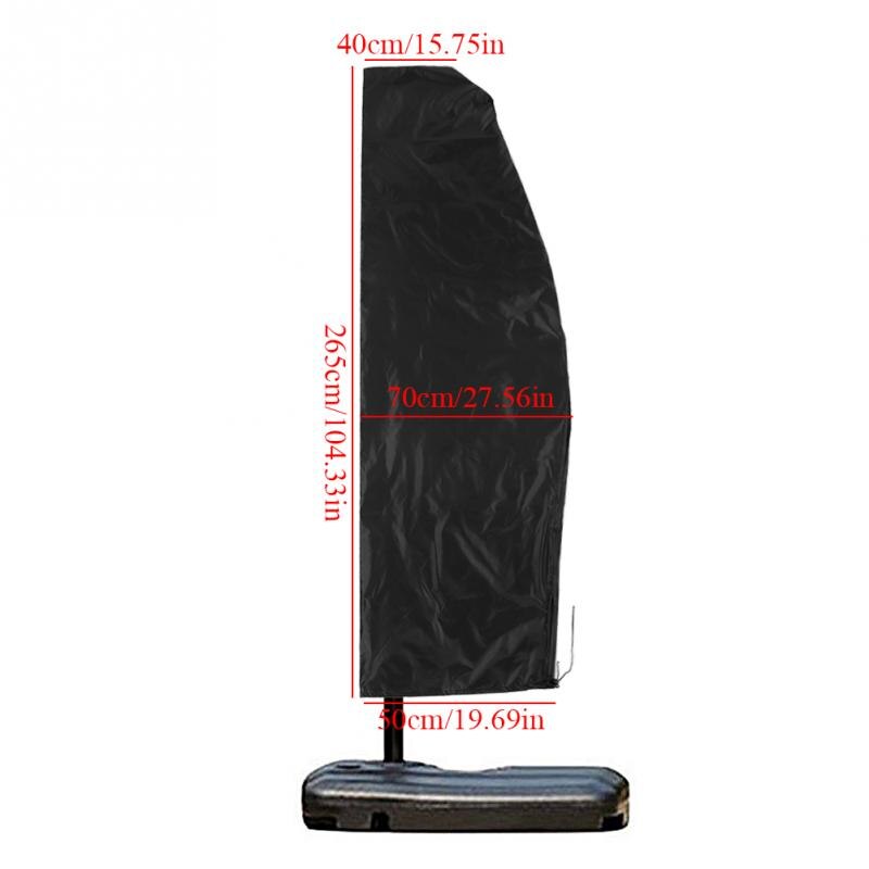 Cubierta de paraguas de plátano de tela Oxford impermeable para exteriores, sombrilla a prueba de agua para jardín, cubierta de lluvia para sombrilla de Patio, accesorios: 2