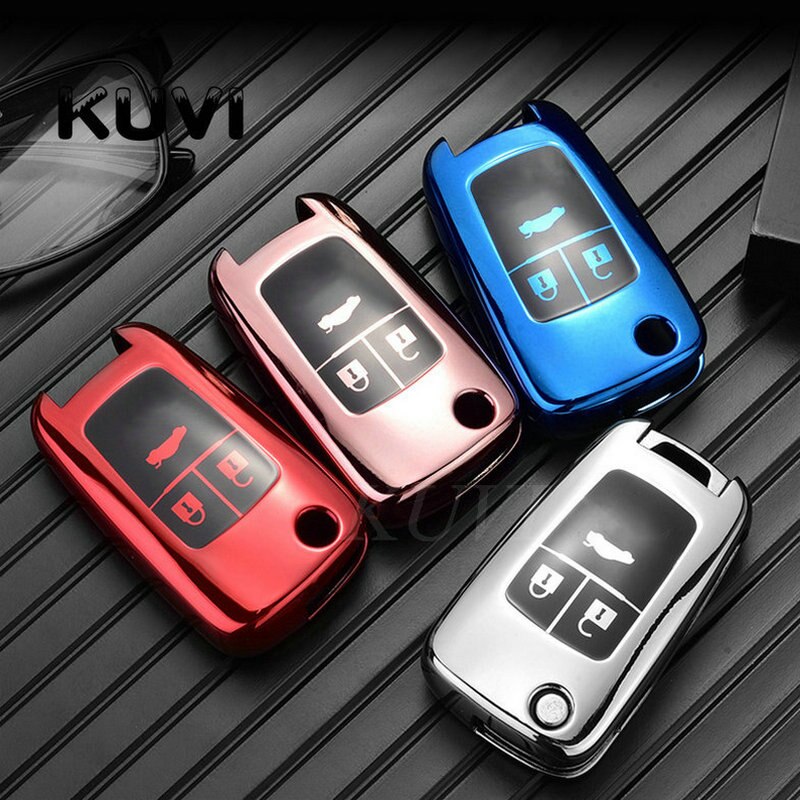 TPU Car Folding Key Case Cover For Chevrolet Cruze Aveo Trax Sail Malibu Captiva Opel Vauxhall Astra J Corsa Insignia Mokka