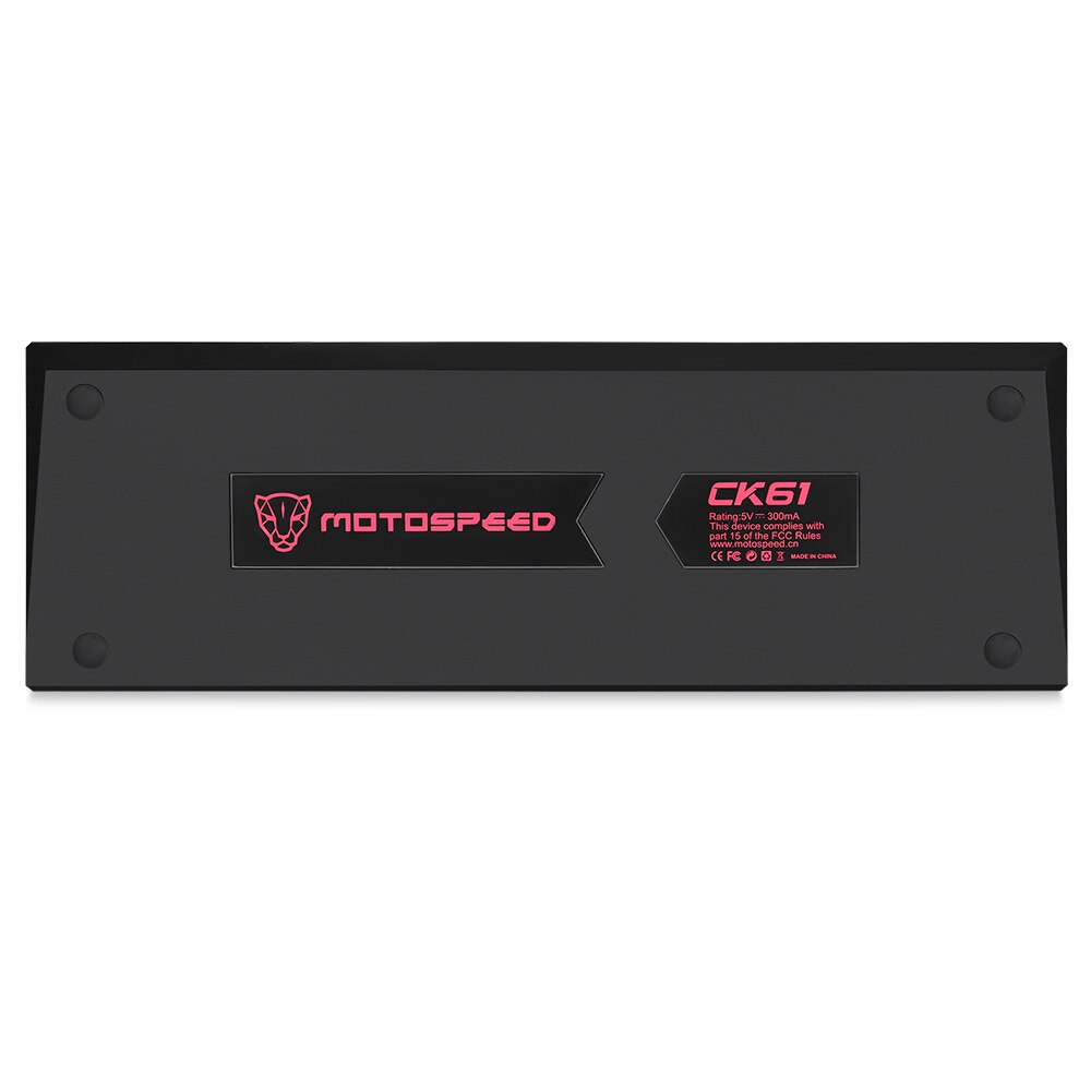 Motospeed CK61 Gaming Mechanical Keyboard 61 Keys USB Wired RGB LED Backlight Portable Blue Switches keyboard for Computer Gamer