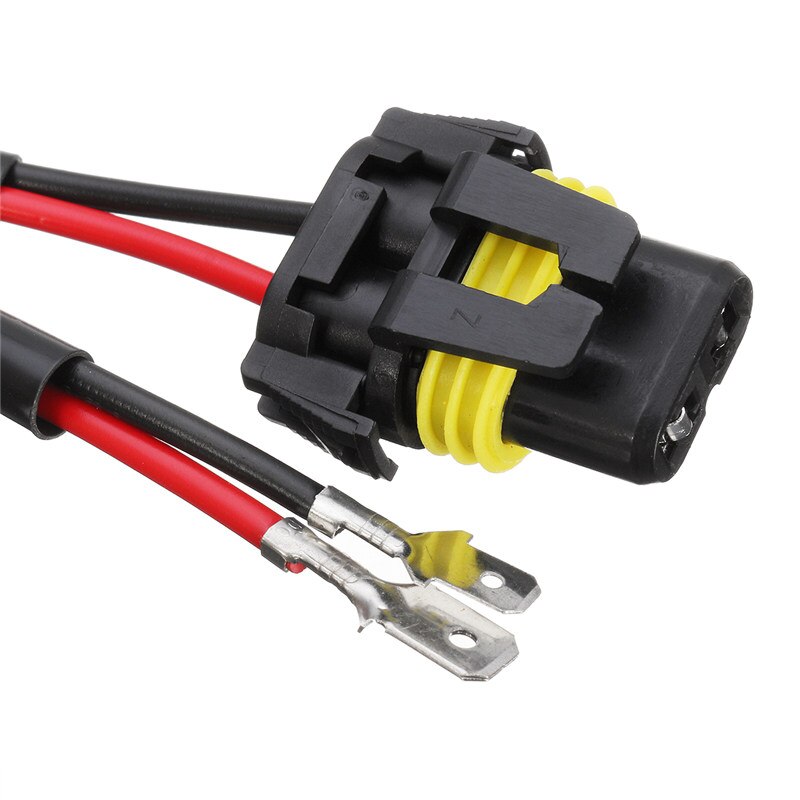 2pcs H11B Headlight Bulb Male Wire Harness Connector Wiring Plug Socket Adapters