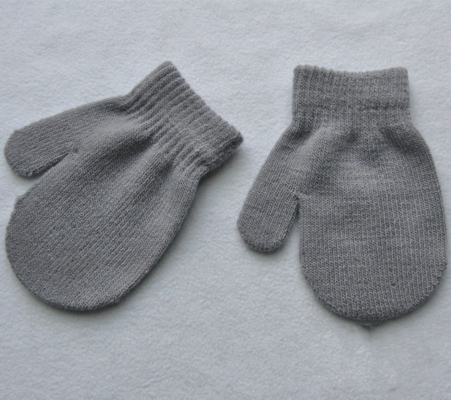 Winter Leuke Baby Kids Rood Grijs Wanten Handschoenen Jongens Meisjes Effen Kleur Warme Handschoenen Accessoires 7 Kleuren