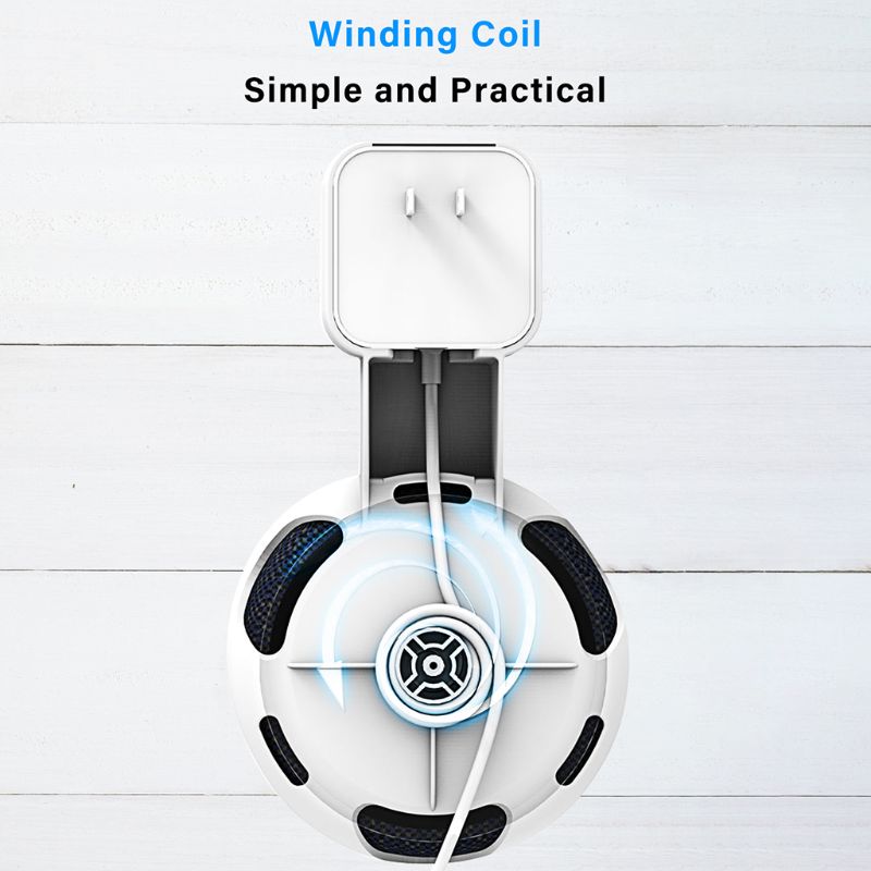 Outlet Wall Mount Holder Space Saving Stand Bracket Assistants Accessories For Echo Dot 3 Smart Speaker With Cord Arrangement