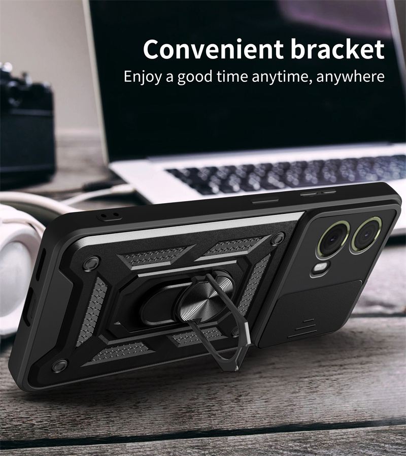 Shockproof Armor Case For Motorola Moto G05 G15 G35 G55 G75 G85 5G G 05 15 35 75 85 Cover Ring Magnetic Stand Holder Coque Funda