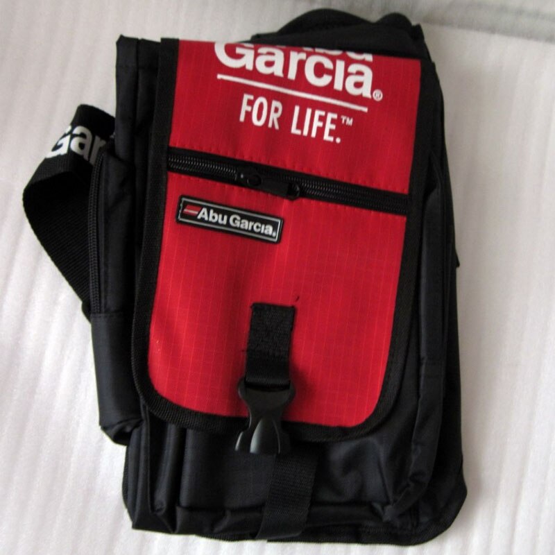 Lure Fishing Sling Bag Outdoor Angler Rock Sea Fishing Tackle Reel Line Bait Box Pouch Waist Shoulder Sling Bags: Red