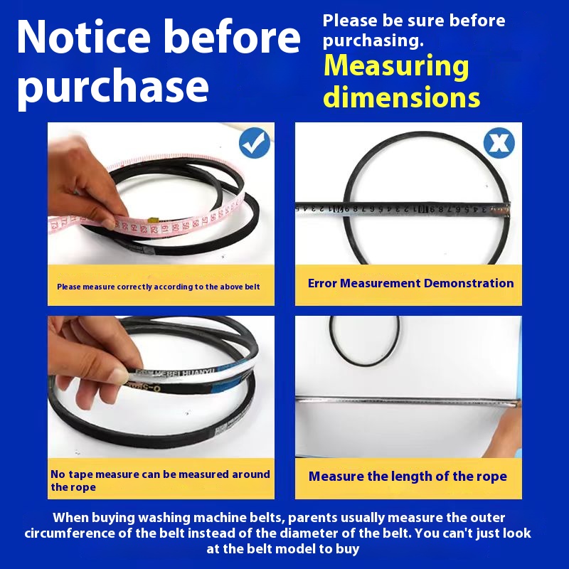Washing Machine Drive Belt Home Appliance Parts Appliances