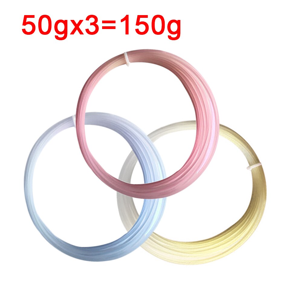 PLA Light Change Color 3D Printer Filament Printing Material Sublimation Plastic White to Pink Yellow Blue PLA for 3D Printer: 50gx 3
