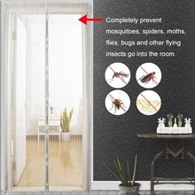 Dørskærm køkkengardin sommer mesh net anti mygge insekt flue bug gardin automatisk lukning 5 str.