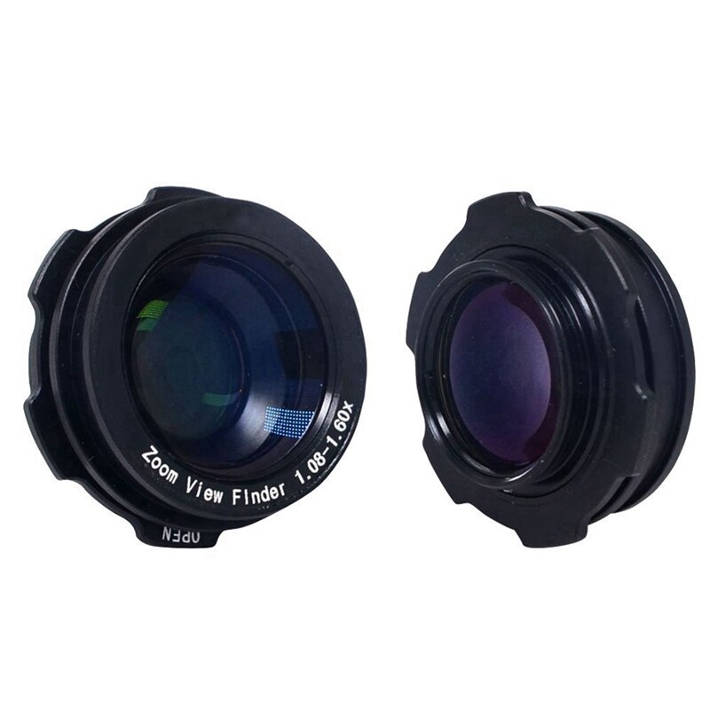 1 Set 1.08X-1.6X Zoom Viewfinder Eyepiece nifier & 1 Pcs Eyepiece Eyecup