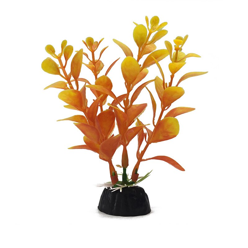 Ongeveer 10cm prachtige kunstmatige plastic aquariumplanten landschapsdecoratie aquarium waterplant gras ornament plastic decoratie: 13