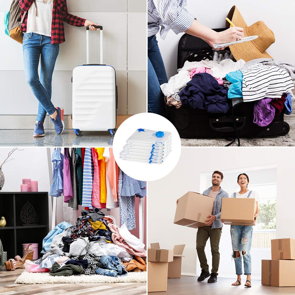 Dekbed Kussen Kleding Vacuüm Opbergtas Verpakking Reizen Bagage Organizer Pouch Mooie