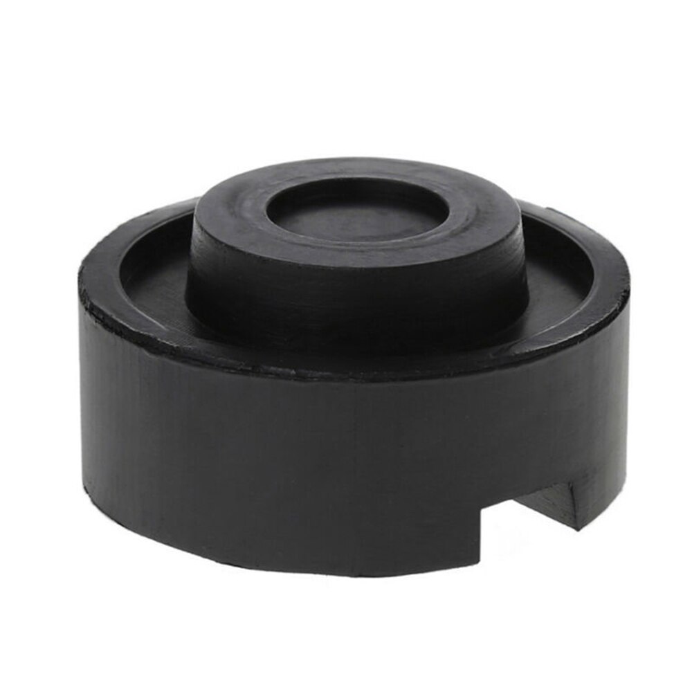 Voiture tampon en caoutchouc renforcé universel pour chariot hydraulique noir v-rainure accessoires 1pc 65x33mm