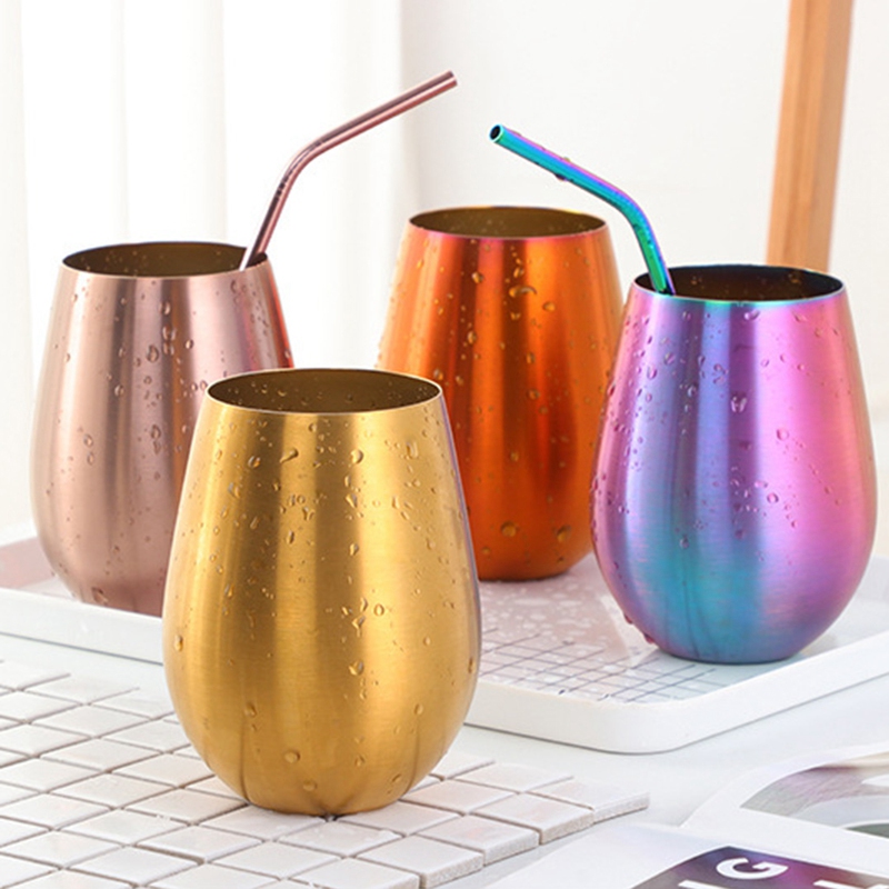 500ml öl vin kopp öl tumbler cocktail juice mjölk kopp metall dricksmugg