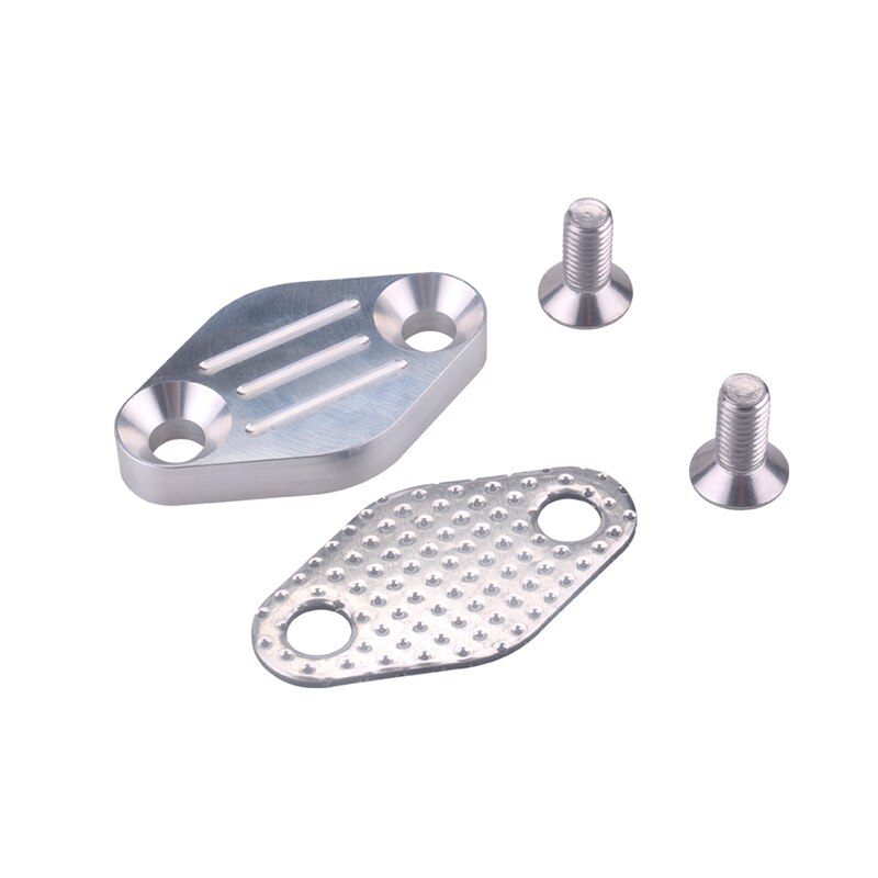 LS LQ4 EGR Tube Exhaust Manifold Block OFF Plate Kit LSX 4.8L 5.3L 6.0L EGR Tube delete plate forTruck exhaust manifolds OFI029: Default Title