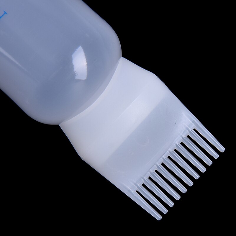Bouteille de teinture pour cheveux avec applicateur peigne pour Salon soins de coiffure bouteille vide coloration cheveux graduée teinture outil W9U2