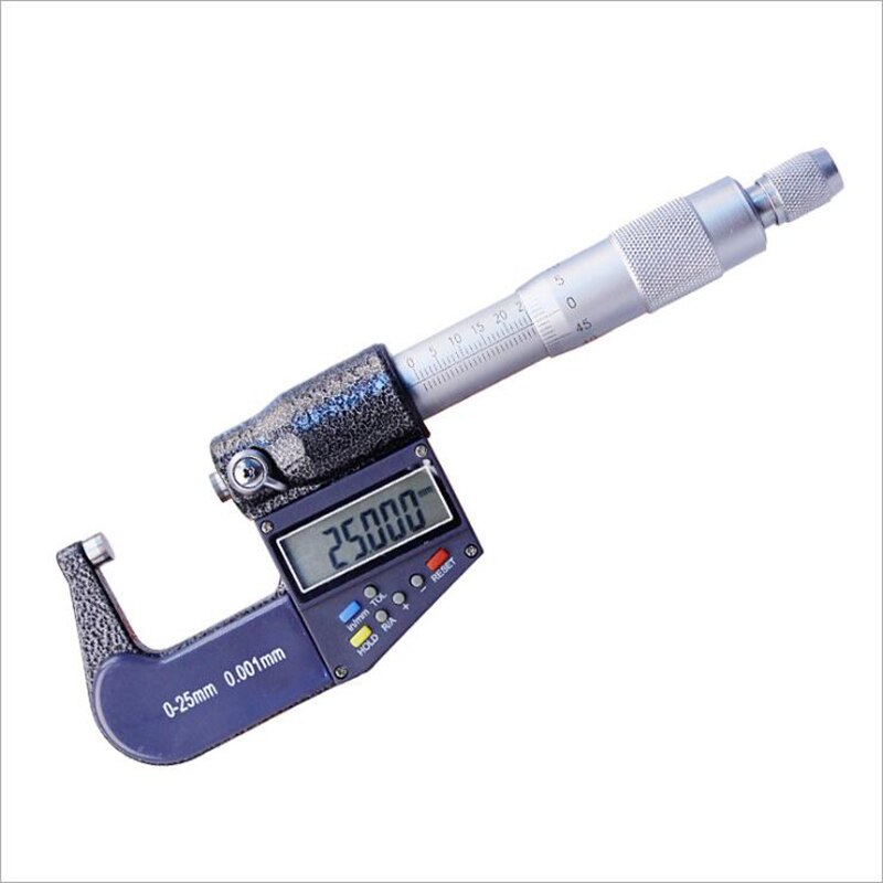 Digital display micrometer 0-25mm0.01mm7 key digital display micrometer high precision electronic components digital micrometer: Default Title