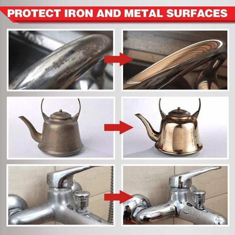 100/30ml Anti-rust Rust Remover Paste Multi Purpose Chassis Rust Converter Repair Protect Iron Metal Surfaces Maintenance Clean