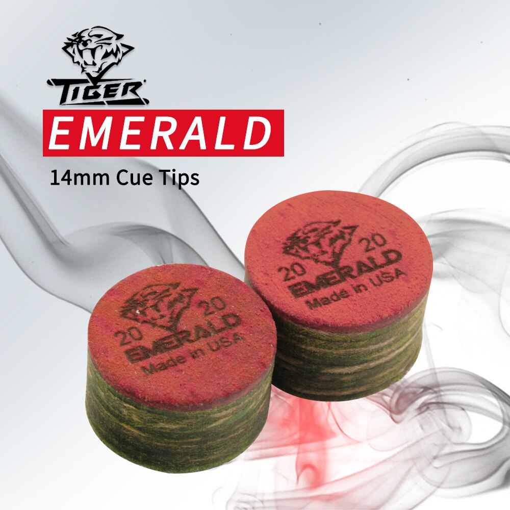 Tiger Pool Cue Tips Emerald Laminated Layers Icebreaker Phenolic Break Jump Tips Carom Billiard Accessories