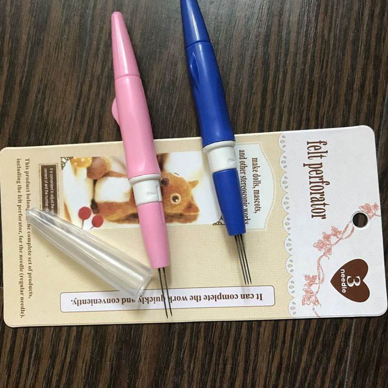 Filt perforator håndarbeid håndverk flernålsverktøy stereoskopisk arbeid gjør-det-selv-kunst broderi penn punch nål søm sying