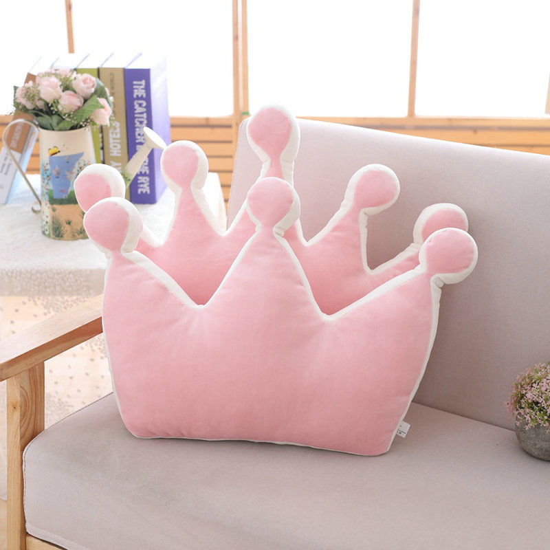 Weiches Prinzessin-Kronenkissen, gefülltes Schlafkissen, Mädchenzimmer, Sofa-Dekoration, Regenbogen, Wolke, Stern, Promi-Studio-Kissen, für Sie