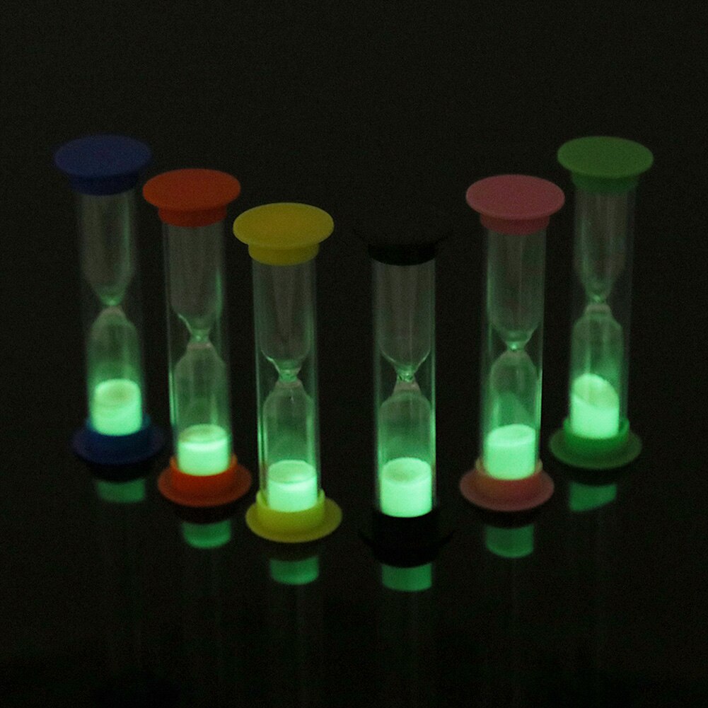 6Pcs 1 Minute Sand Hourglass Timer Desktop Sandglass Clock Sand Timers For Kids
