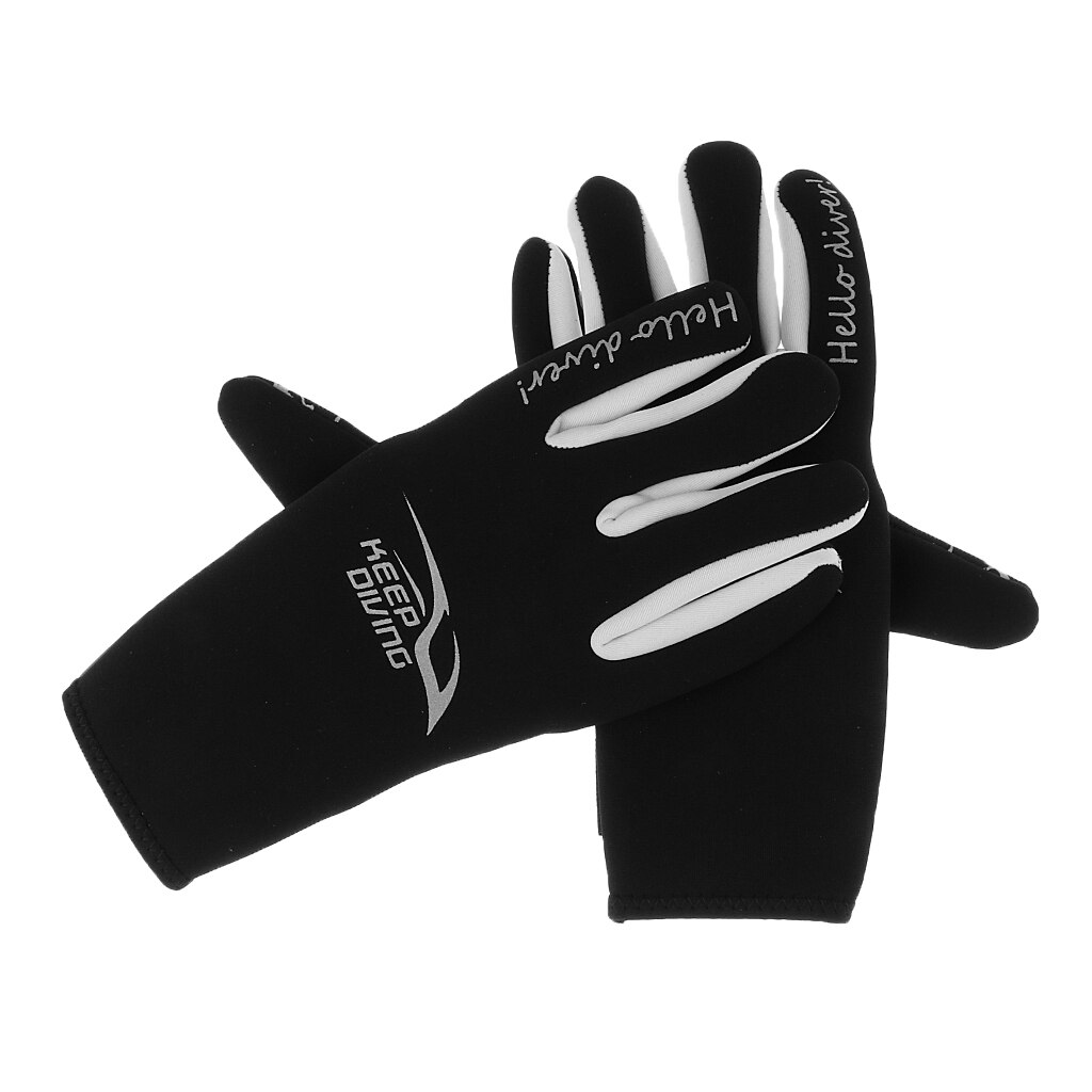 unisex Prämie 3mm Neopren Neoprenanzug Handschuhe Tauchen Tauchen Schwimmen Surfen Schnorcheln Kajak Handschuhe Schwarz S