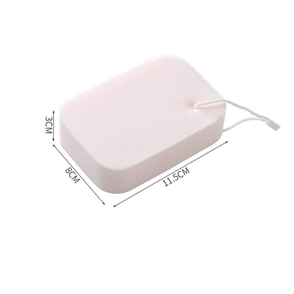 OYOREFD przenośna bezbolesna gąbka złuszczająca rękawica peelingująca łazienka szczotka robić ciała mocna szczotka złuszczająca gąbka robić kąpieli: kwadrat różowy