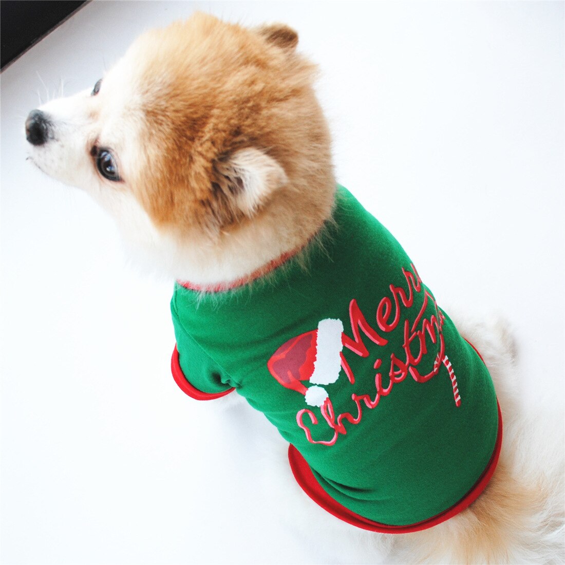 Snigelhus sällskapsdjur hund kläder jul dräkt söt tecknad väst t-shirts tyg valp katt dräkt klänning jul kläder för kattunge hund