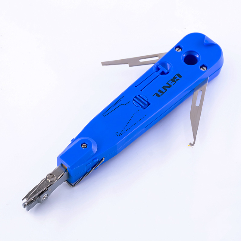 Red krone lsa-plus punch down verktøysett med sensor for telekomtelefon  rj11- leder ethernet-nettverk cat 5 rj45- kabel: Pluss blått