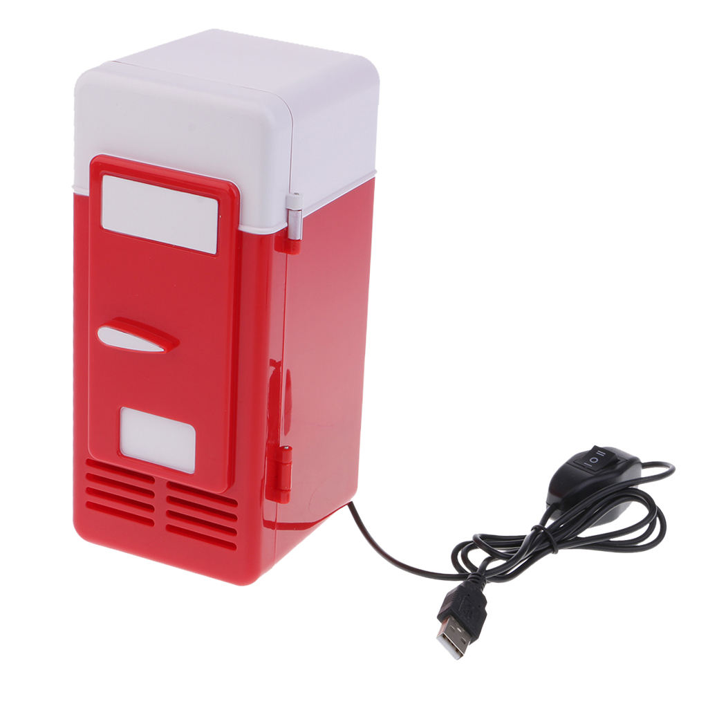 Draagbare Auto Mini Koelkast 5V Warmte En Cool Usb Koelkast Led Licht
