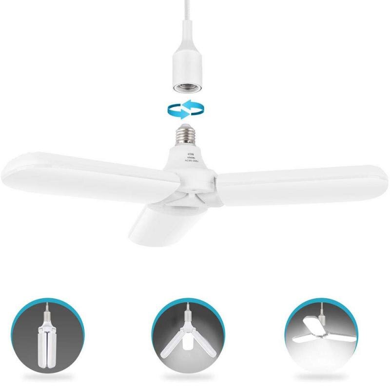 1 Pc Professionele Led Garage Lichten Super Heldere 60W Daglicht Gloeilampen 6000LM Vervormbare Garage Plafond Led Winkel lichten