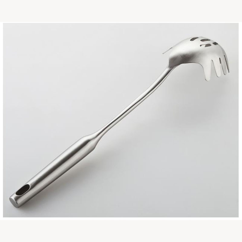 Cuillère à Spaghetti fourchette en acier inoxydable | Ustensile à spaghetti, fourchette à spatule fendue, fourchette à Spaghetti égouttoir à pâtes, cuillères en acier inoxydable, ustensiles de cuisine, outils de cuisine