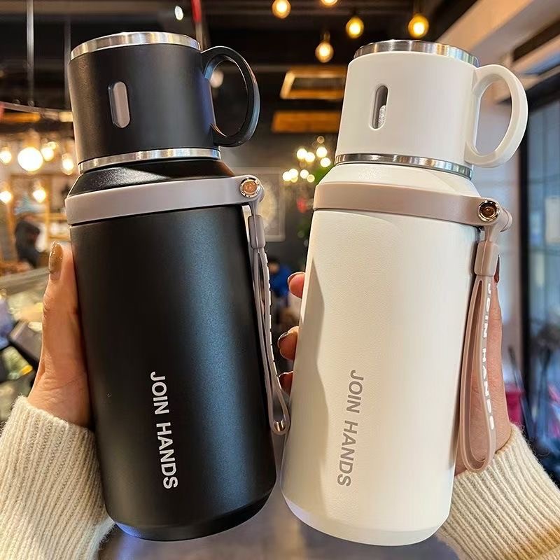 600ml termosflaskor i rostfritt stål för att hålla kallt och vattenflaska termos för te och kaffe termosflaskor