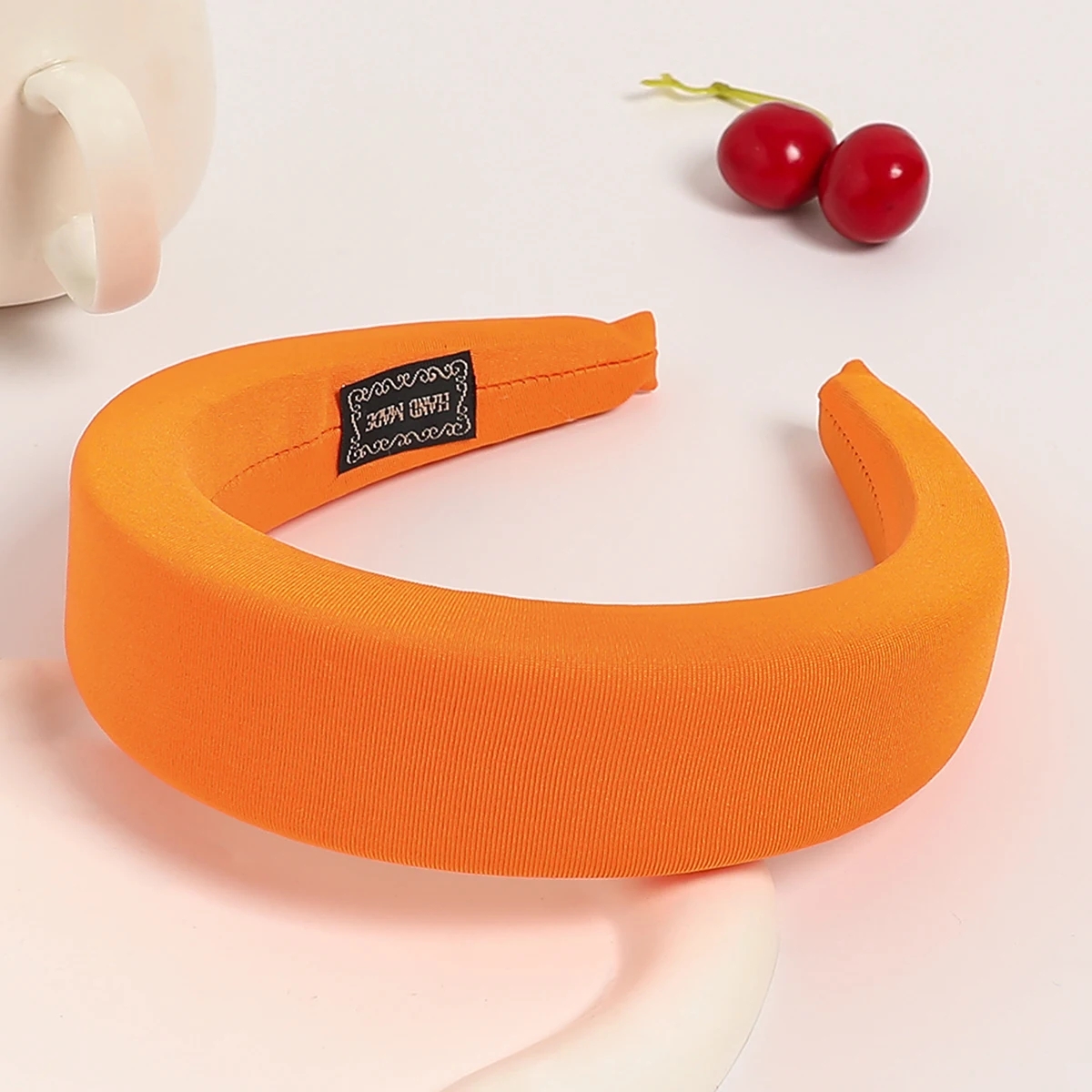 Nuevas diademas acolchadas de para mujer, diademas de bisel ancho, diadema gruesa antideslizante de esponja para niñas, accesorios para el cabello de: Rosa