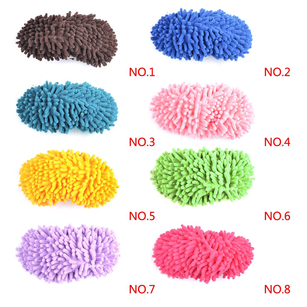 1 st godisfärg mopp toffel golv polering täcka renare dammning rengöring fot skor