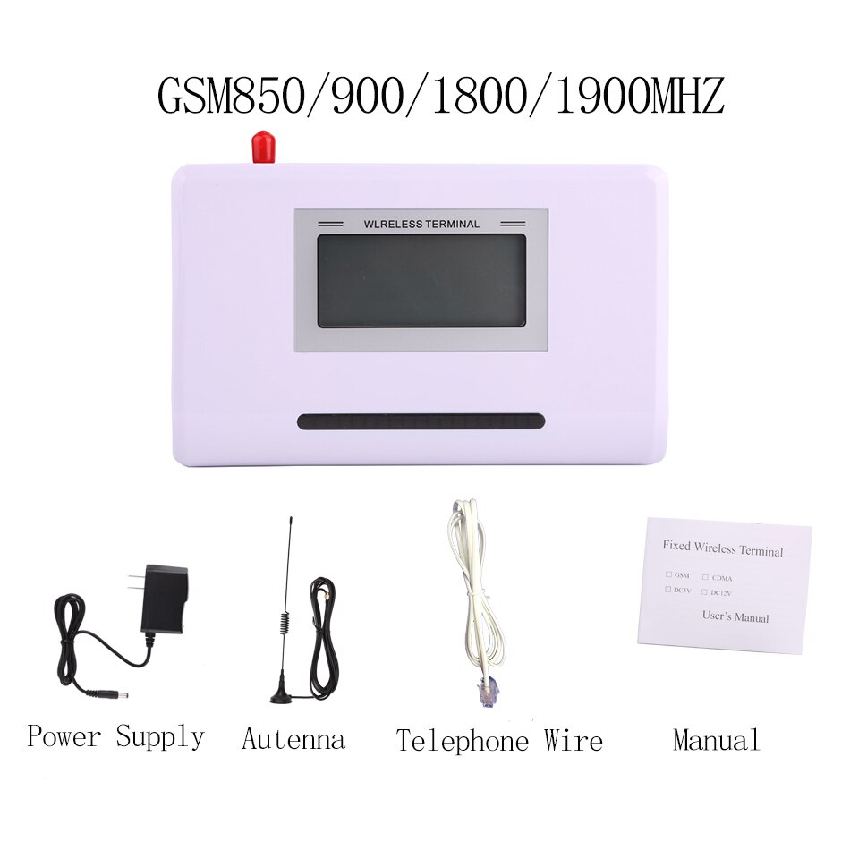 100-240V FWT Fixed Wireless Terminal GSM SIM Phone Caller 1900/1800/900/850MHZ telefono fijo inalambrico