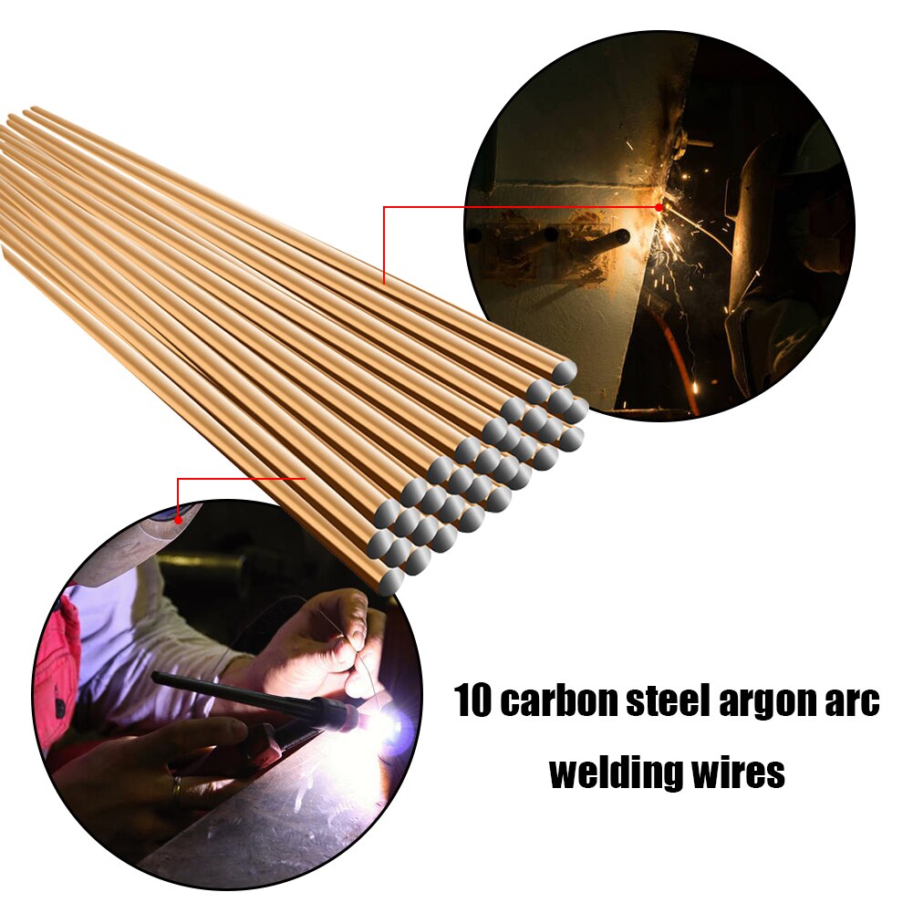 10PCS Low Temperature Easy Melt Aluminum Welding Rods Weld Bars Cored Wire 2MM 1.6MM Rod Solder for Soldering Aluminum