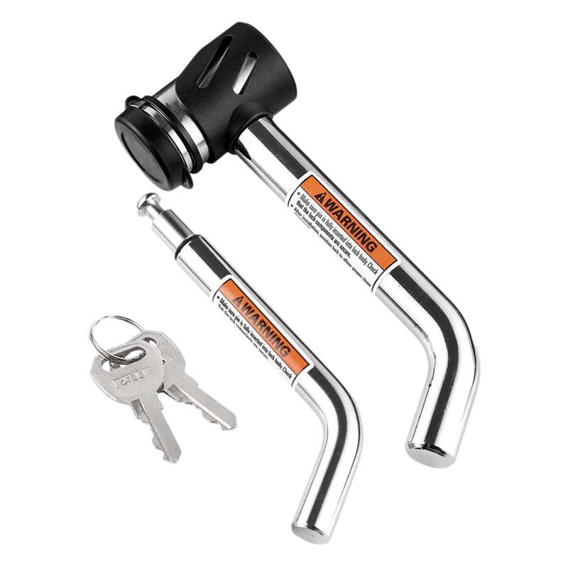 Hitch Receiver Pin Lock, Right Angle 1/2Inch and 5/8Inch for Class I II III IV 1-1/4Inch 2Inch and 2-1/2Inch Receiver: Default Title