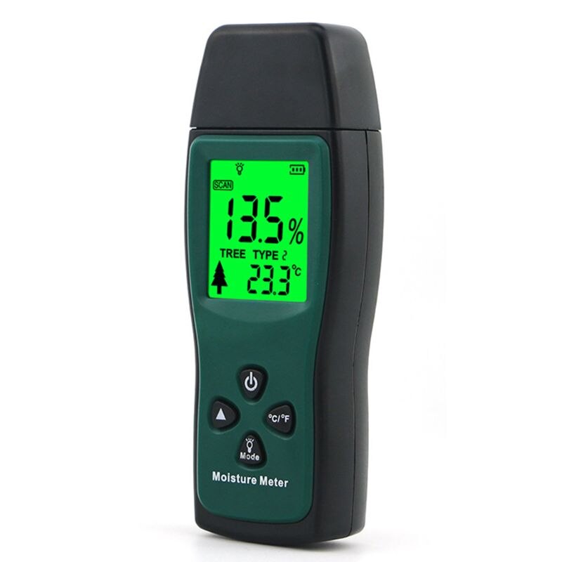Compteur d'humidité du bois numérique testeur d'humidité détecteur d'humidité du bois affichage LCD MOLC