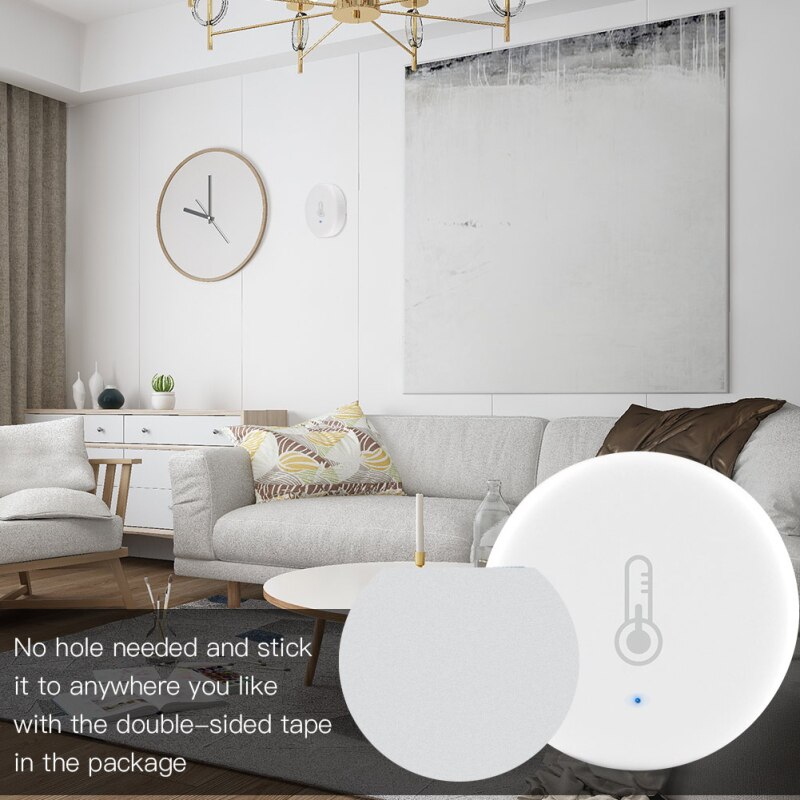 Tuya Smart ZigBee Smart Temperature And Humidity Sensor With Zigbee Hub Home Security Via Alexa Google Home SmartLife Smart Home