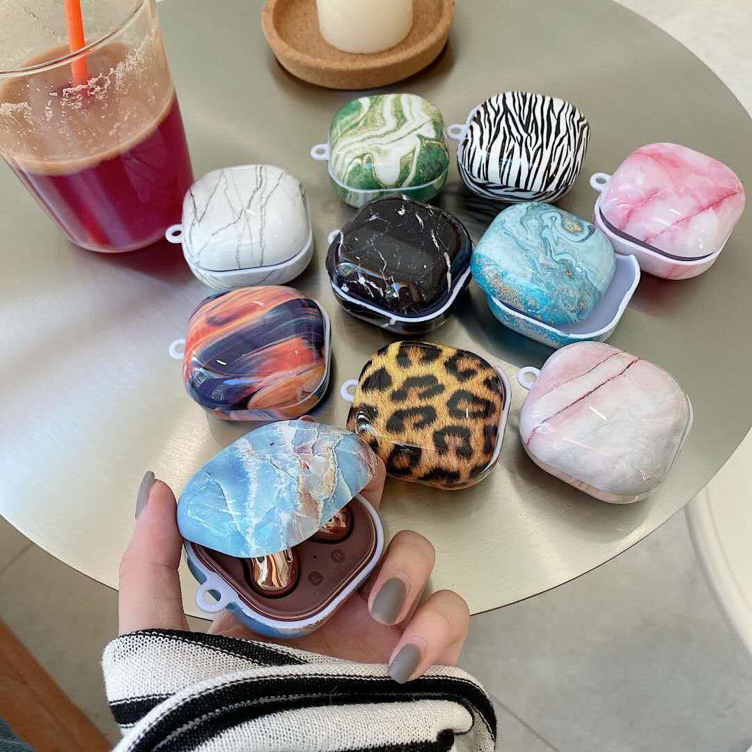 Marble Gradient Color Hard Plastic Case for Samsung Galaxy Buds live Earphone Headset Protective Cover for Galaxy Buds live Case
