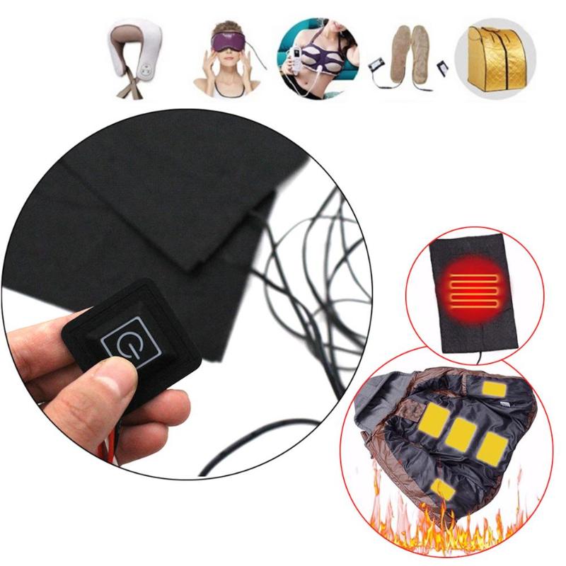 Carbon Fiber Electric Clothes Heating Pads Adjustable Temperature Warmer