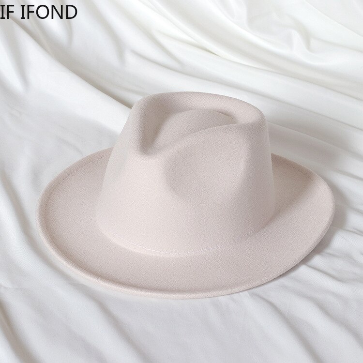 2022 nuovi cappelli fedora in feltro stile britannico per uomo donna cappello a tesa corta trilby abito formale cappello signore jazz cappelli