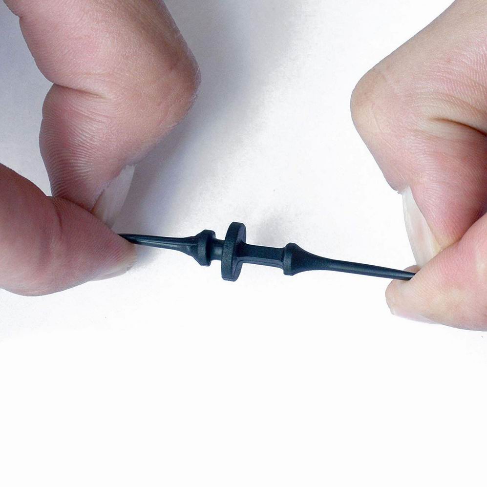 20 PCS 65mm PC Case Fan Mounting Screws Rubber Black Noise Absorbtion Shock Absorption Pins Rivet For Computer PC Case