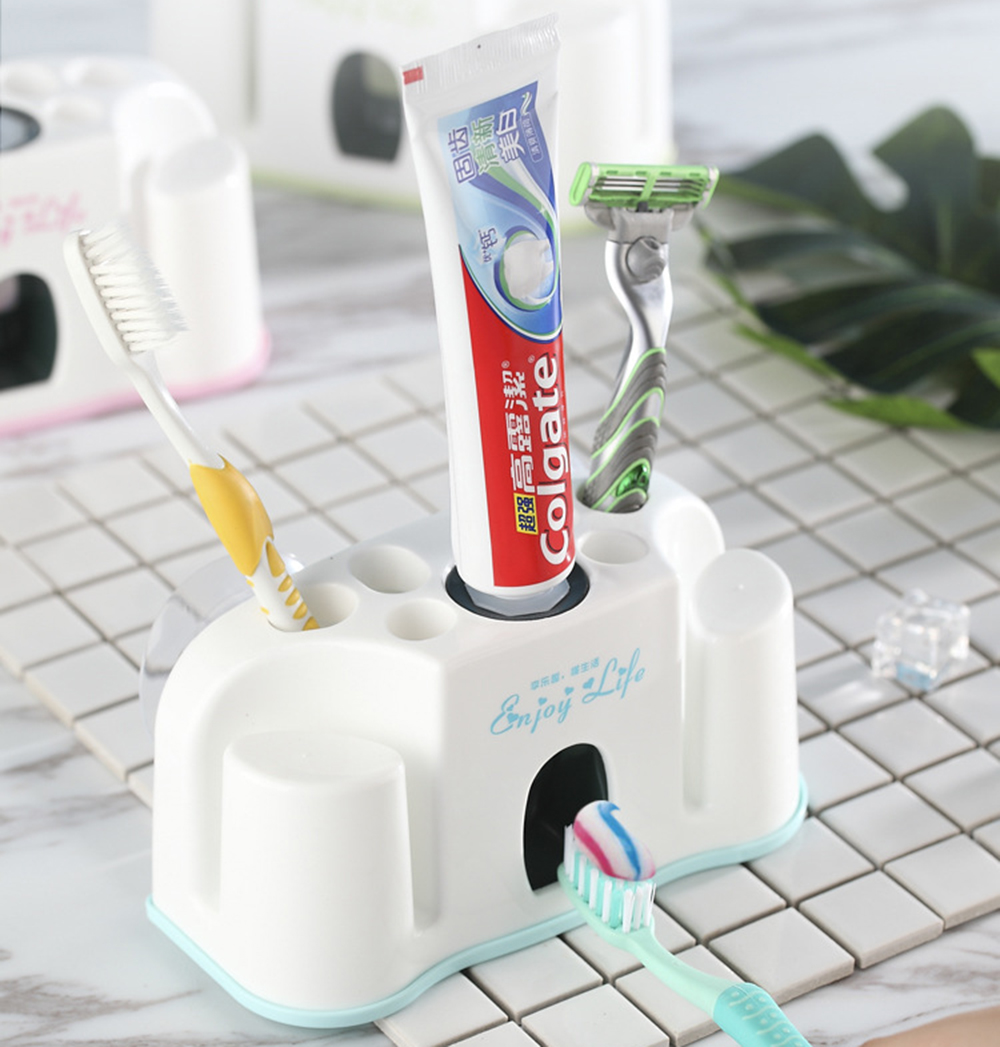 Automatic Toothpaste Squeezer Hand Free Tooth Paste Squeezing Dispenser Easy Press Toothpaste Holder Bathroom Tools