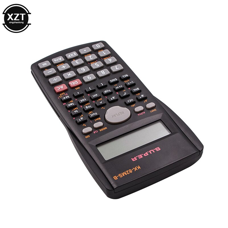 Mais novo handheld multi-função 2 linha de exibição calculadora científica 82ms-b portátil multifuncional calculadora para matemática