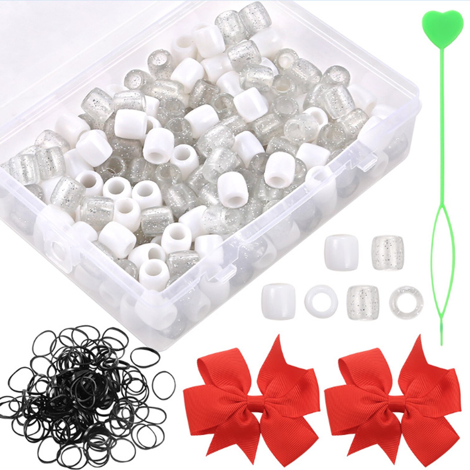 Hair Extension Tools Kit Micro Rings for Dreadlock Salon Wedding Photography