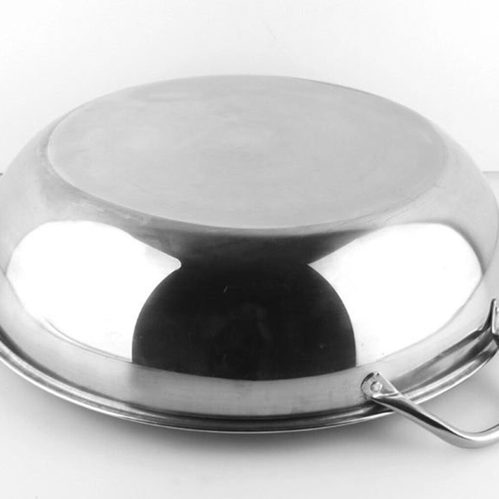 1pc Cooking Pot Stainless Steel Single-Layer Cooking Pot Double Ear Duck Mandarin Fondue Pot Cooking Pot